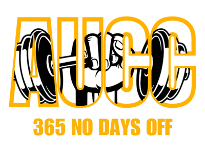 AUCC 365 No Days Off gym logo