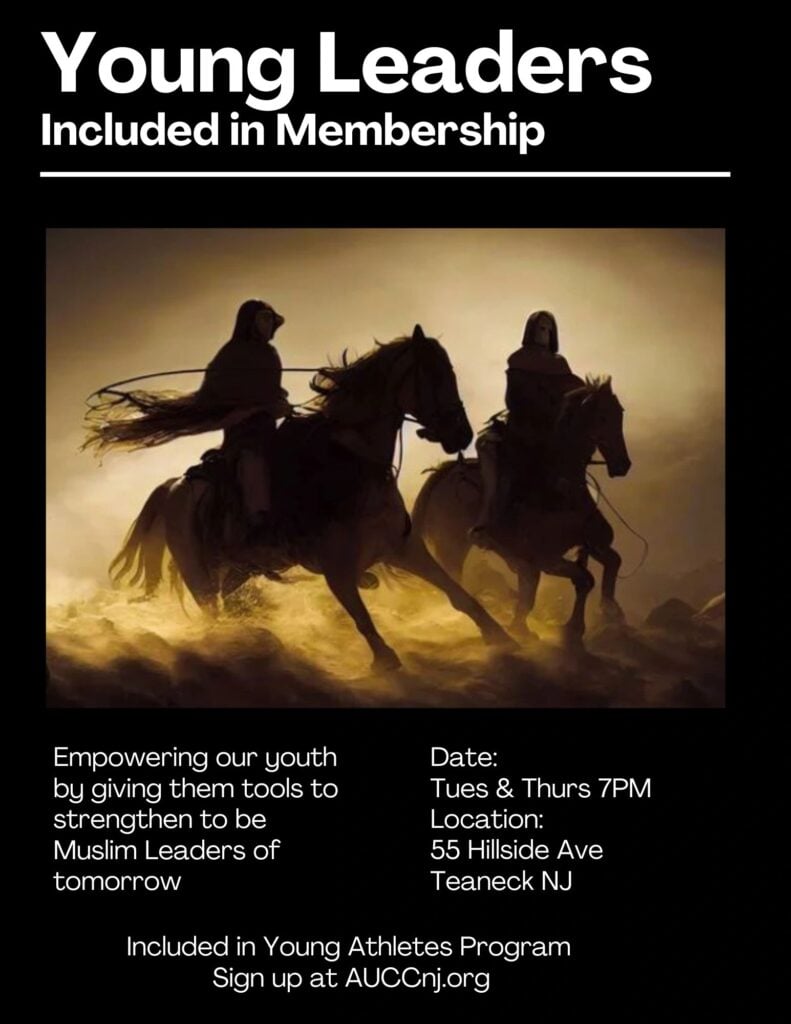 Young Leaders flyer: Tuesdays and Thursdays at 7 PM, included in membership